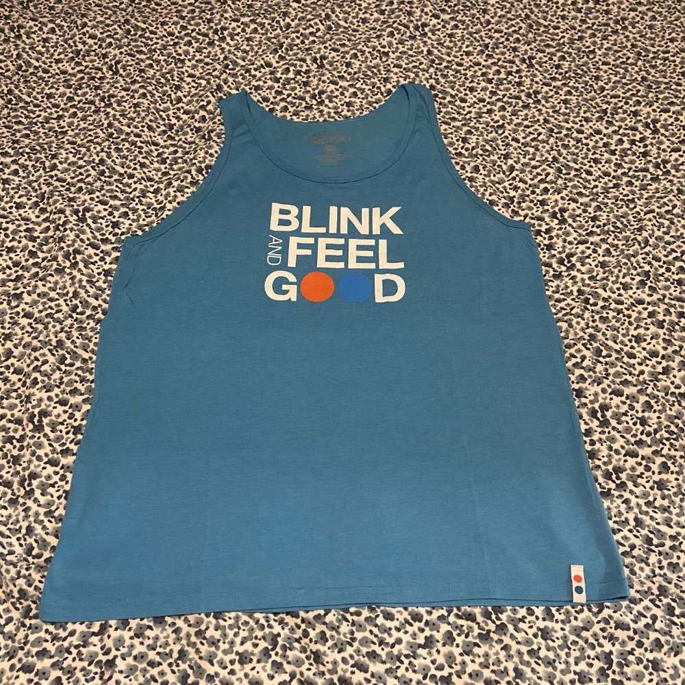 Blink Fitness Light Blue Gym Tank Top